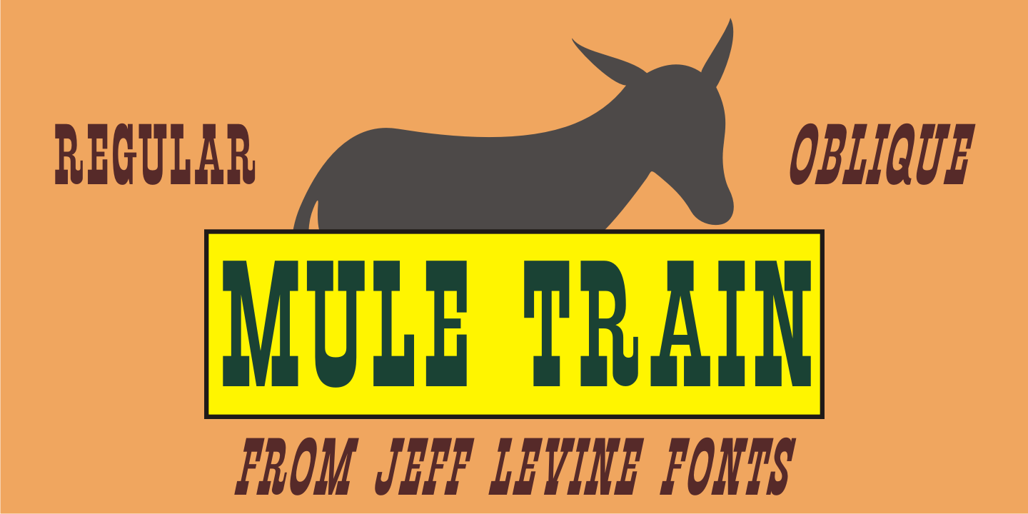 Mule Train Font Family Poster