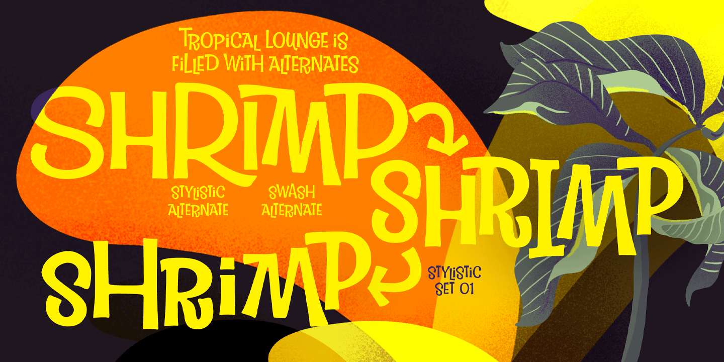 Tropical Lounge Font Poster #1