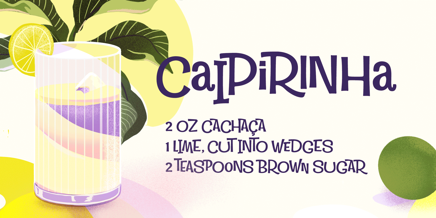 Tropical Lounge Font Poster #1