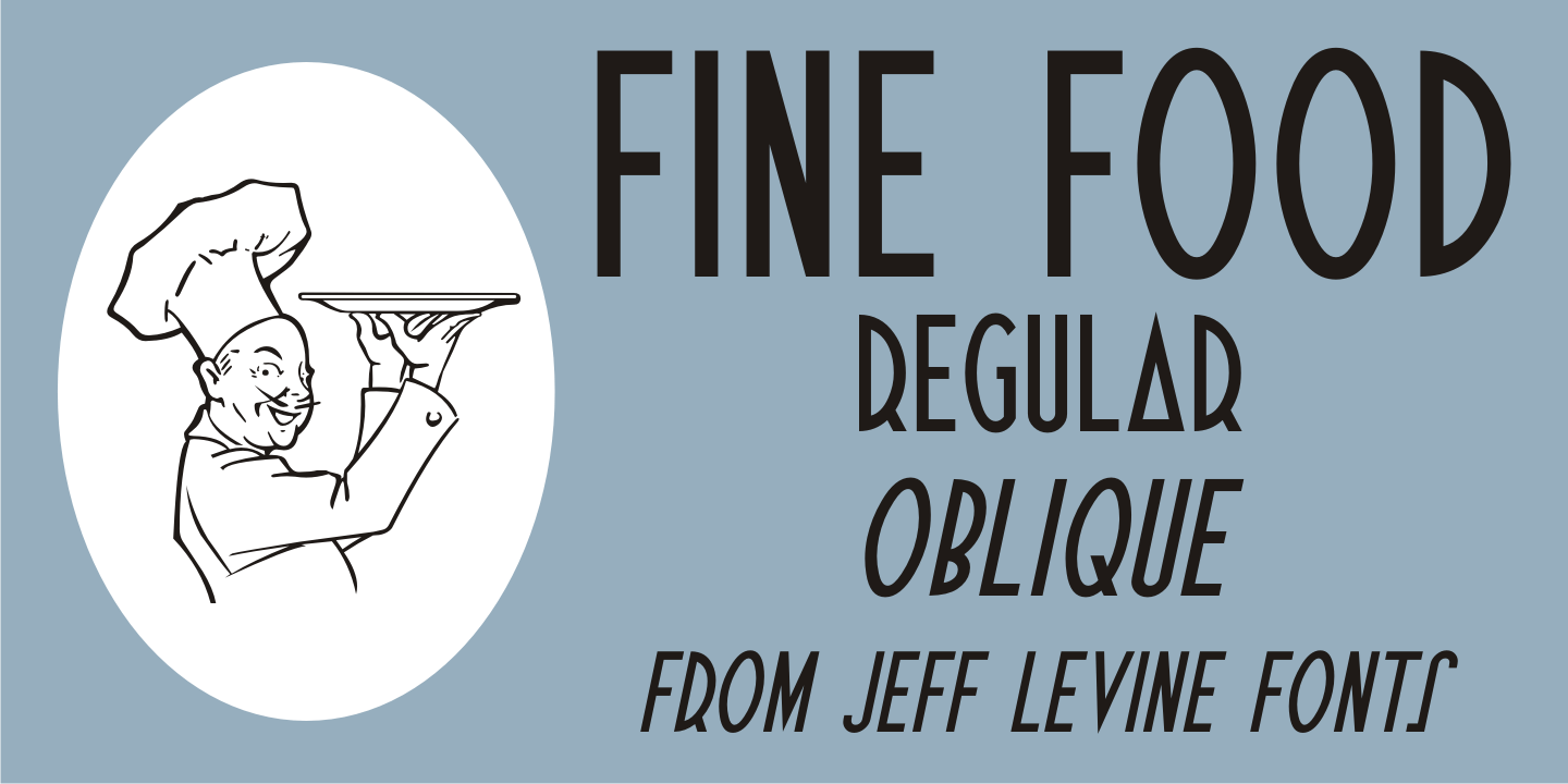 Fine Food Font Family Poster