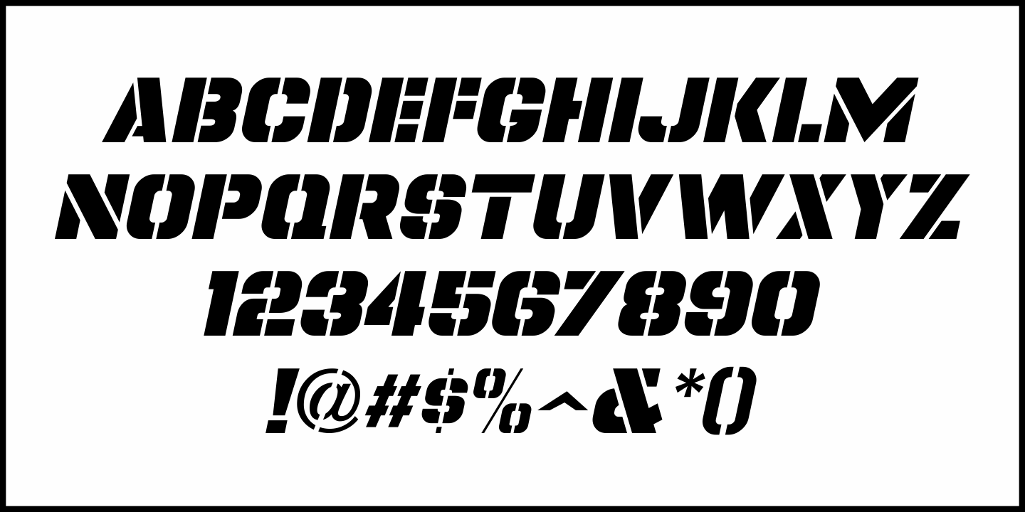 Spy Stencil | Font Family by Jeff Levine Fonts