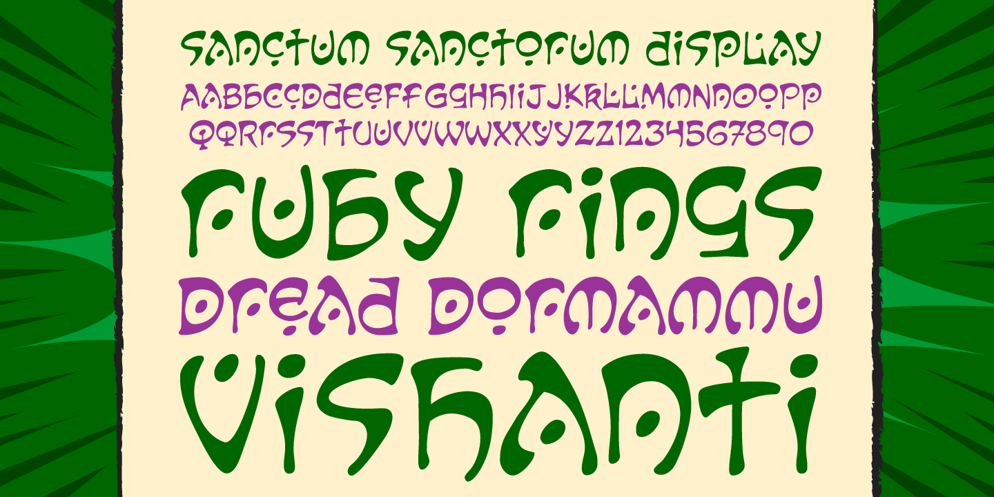 Sanctum Sanctorum Font Poster #1