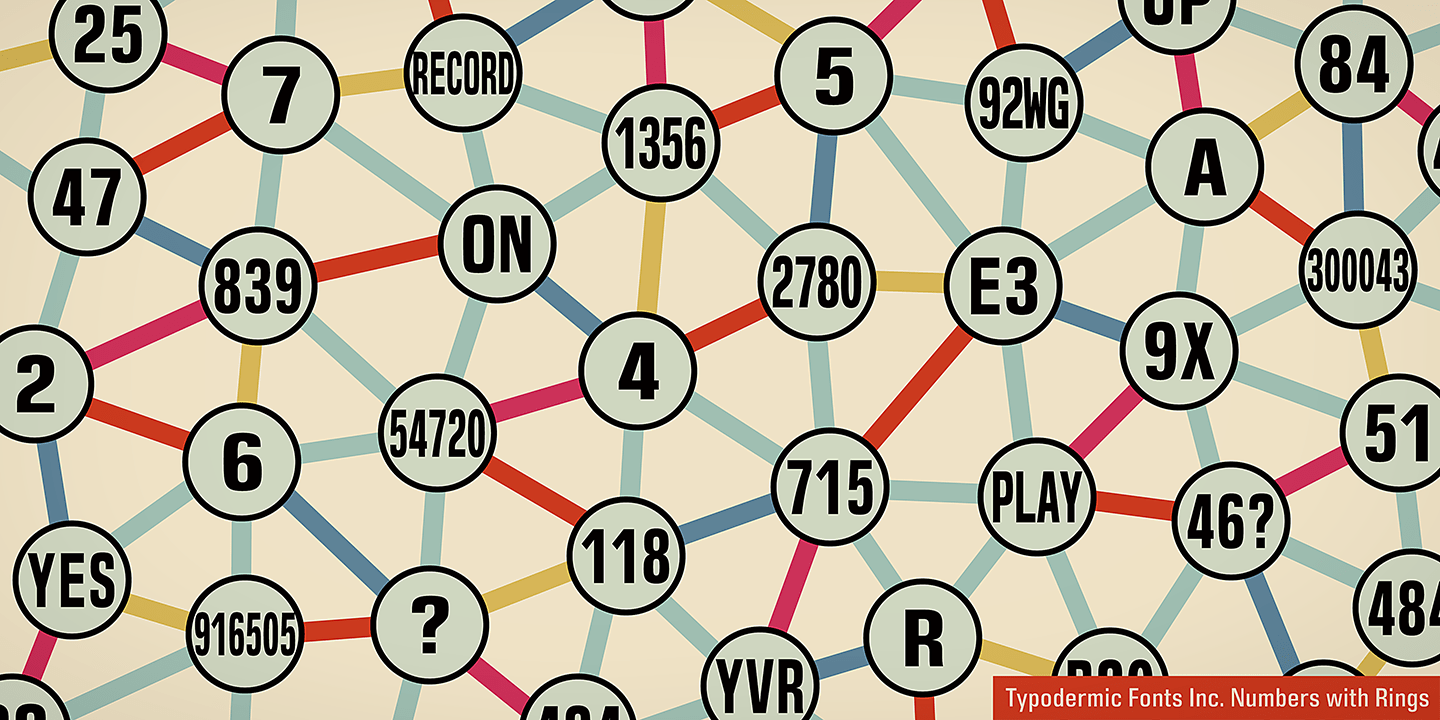 Numbers with Rings Poster