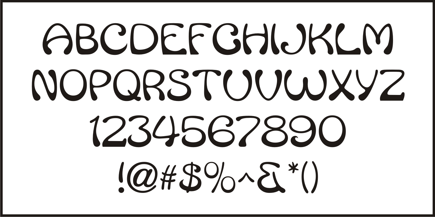 Stylish Nouveau Font Poster #3