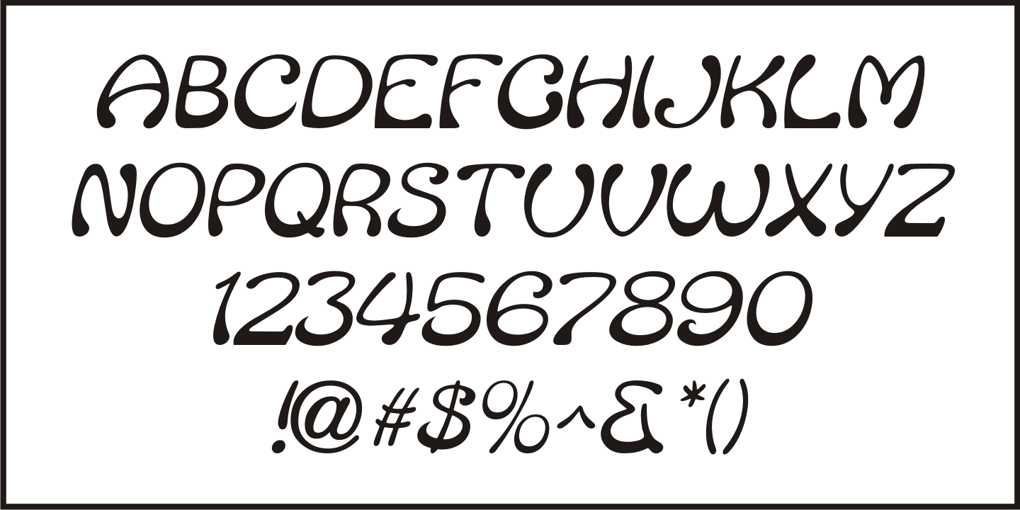 Stylish Nouveau Font Poster #5