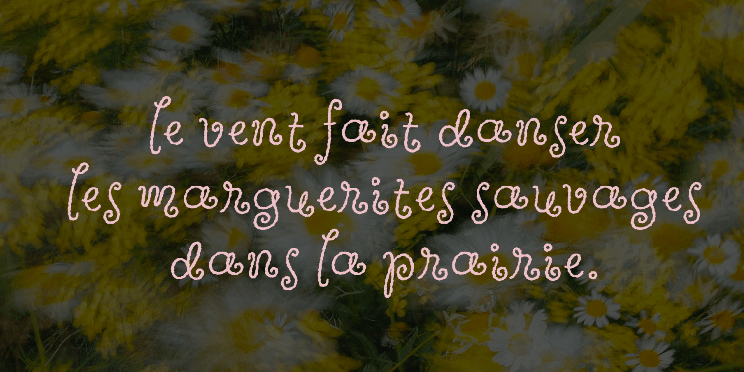 Wildflower Garden Font Poster #1