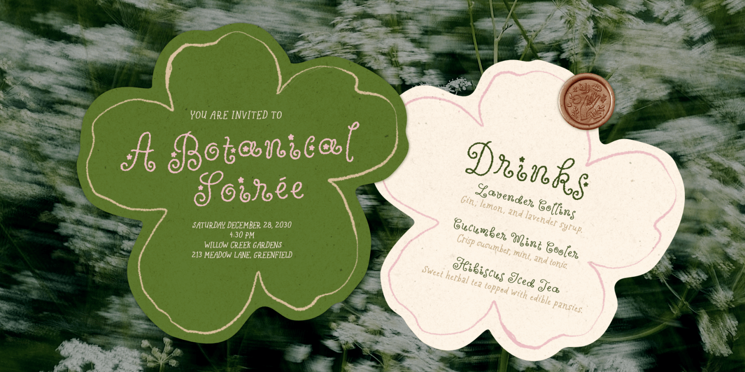 Wildflower Garden Font Poster #1