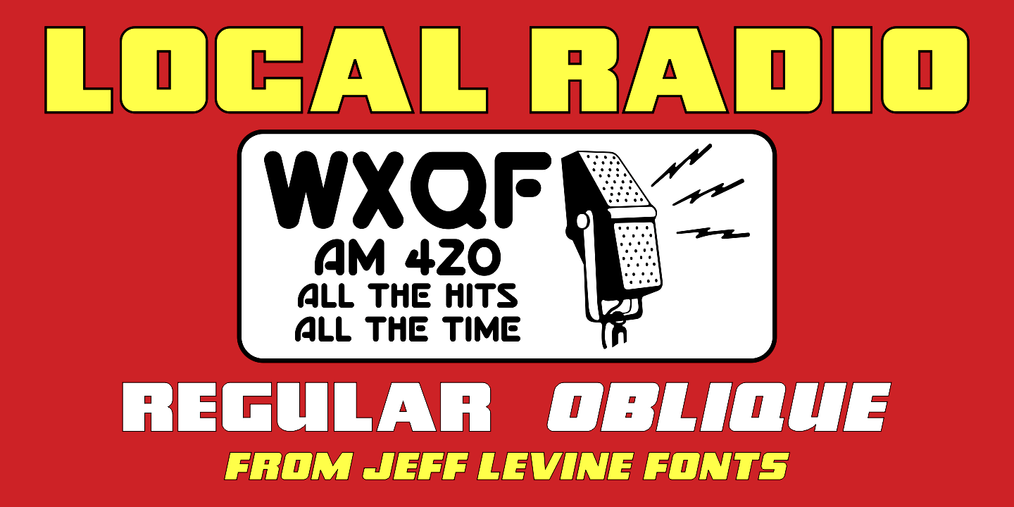 Local Radio Font Poster #1
