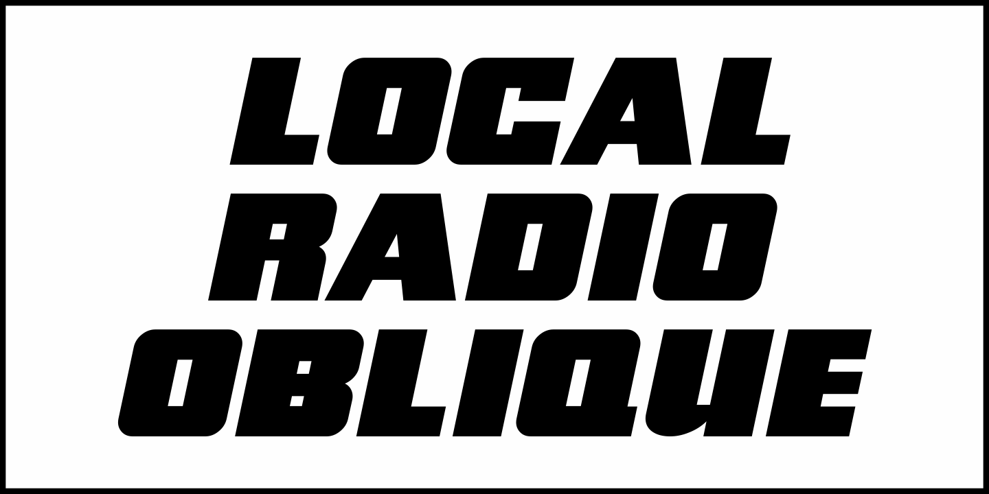 Local Radio Font Poster #4