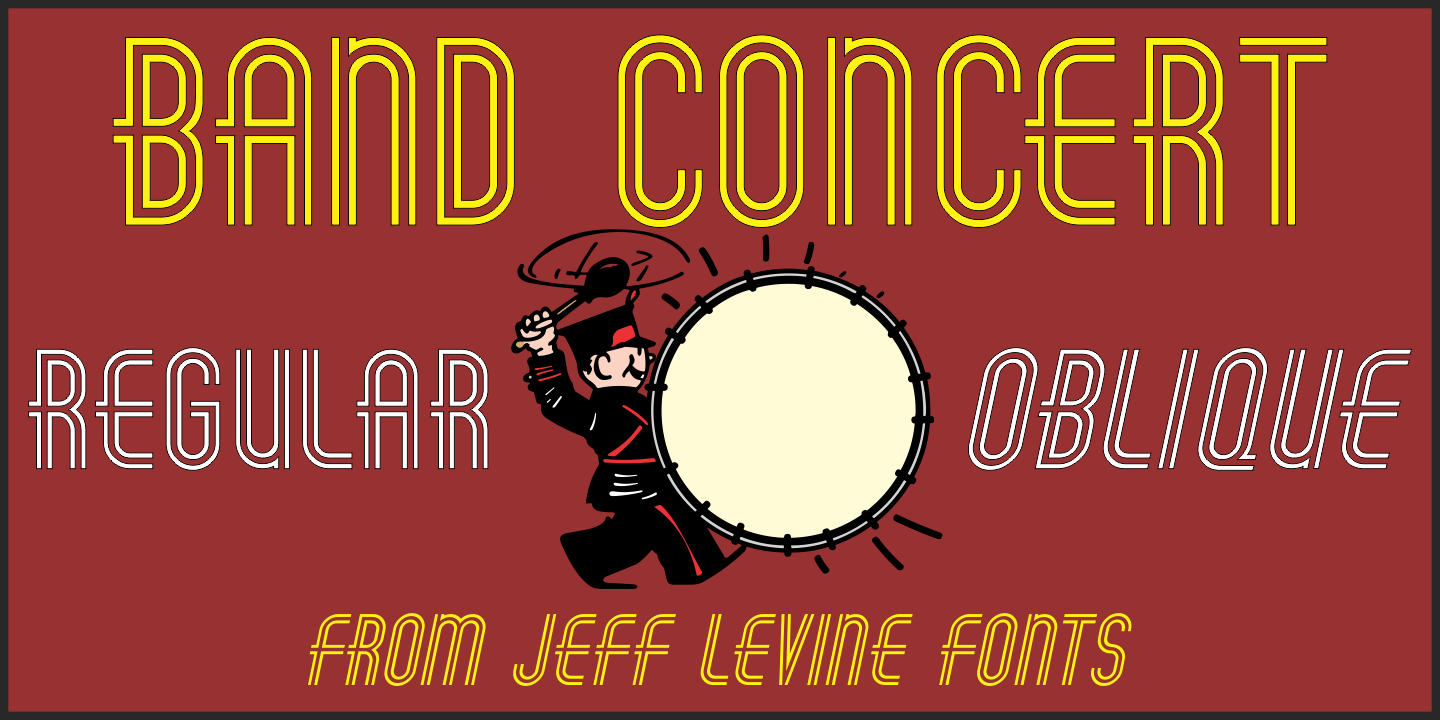 Band Concert Font Family Poster