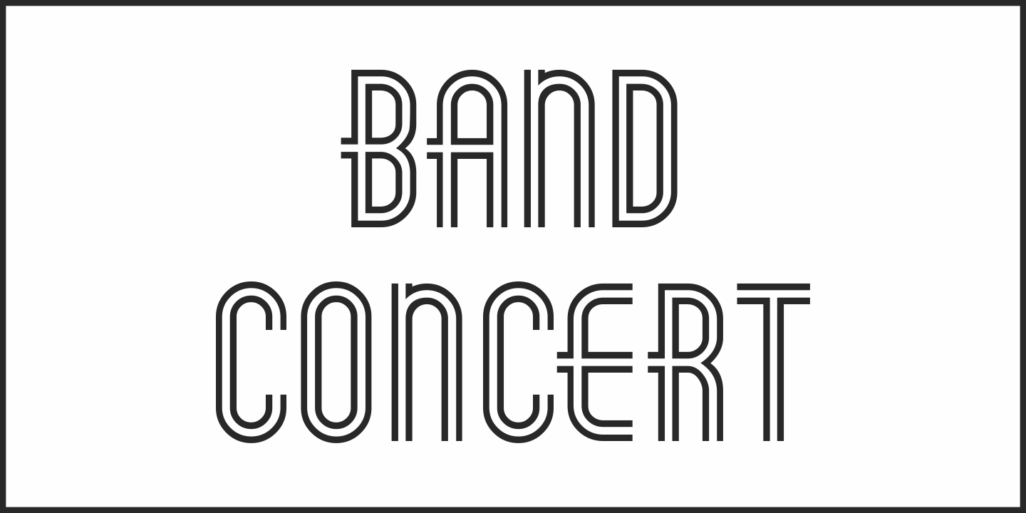 Band Concert Font Poster #1