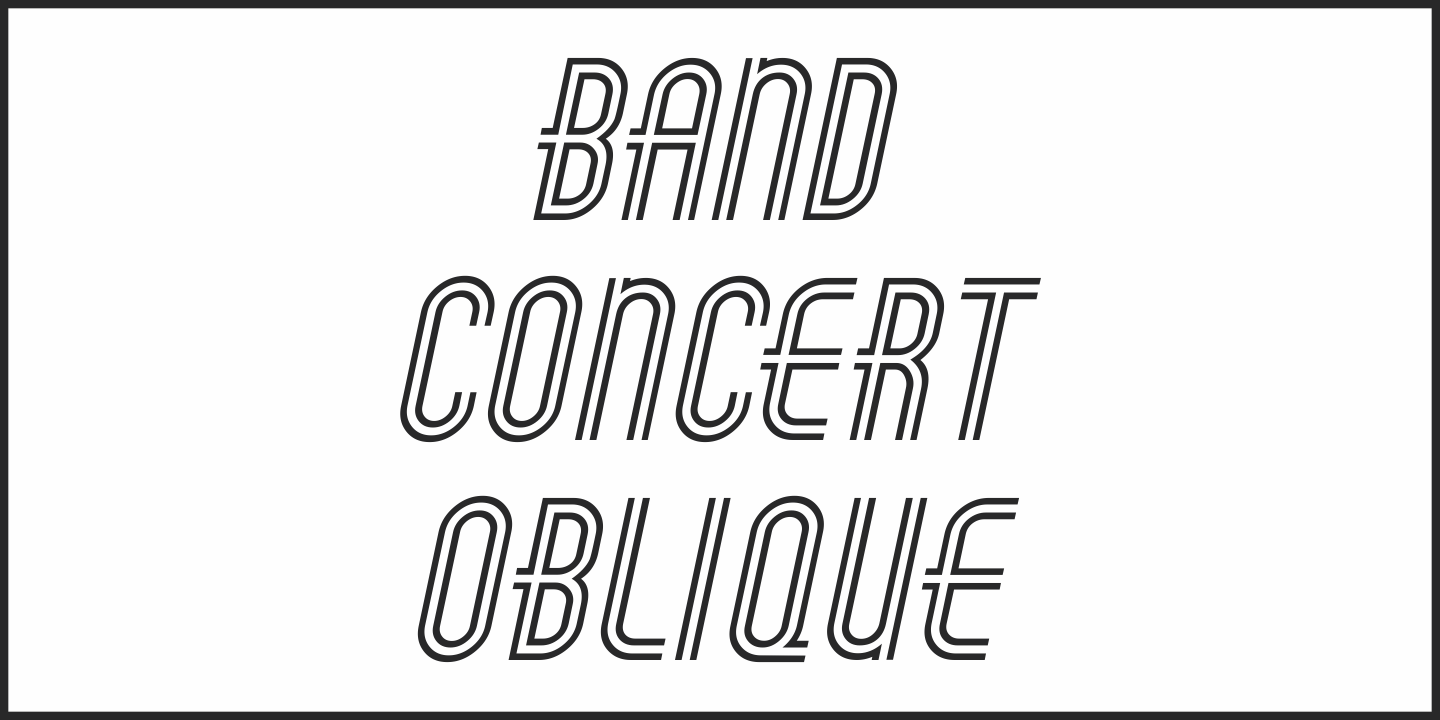 Band Concert Font Poster #1