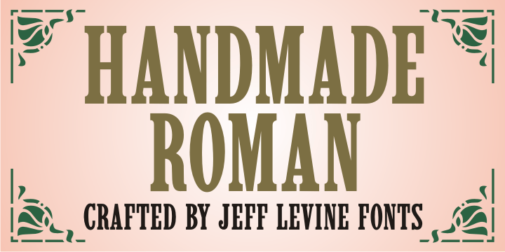 Handmade Roman Font Poster #1