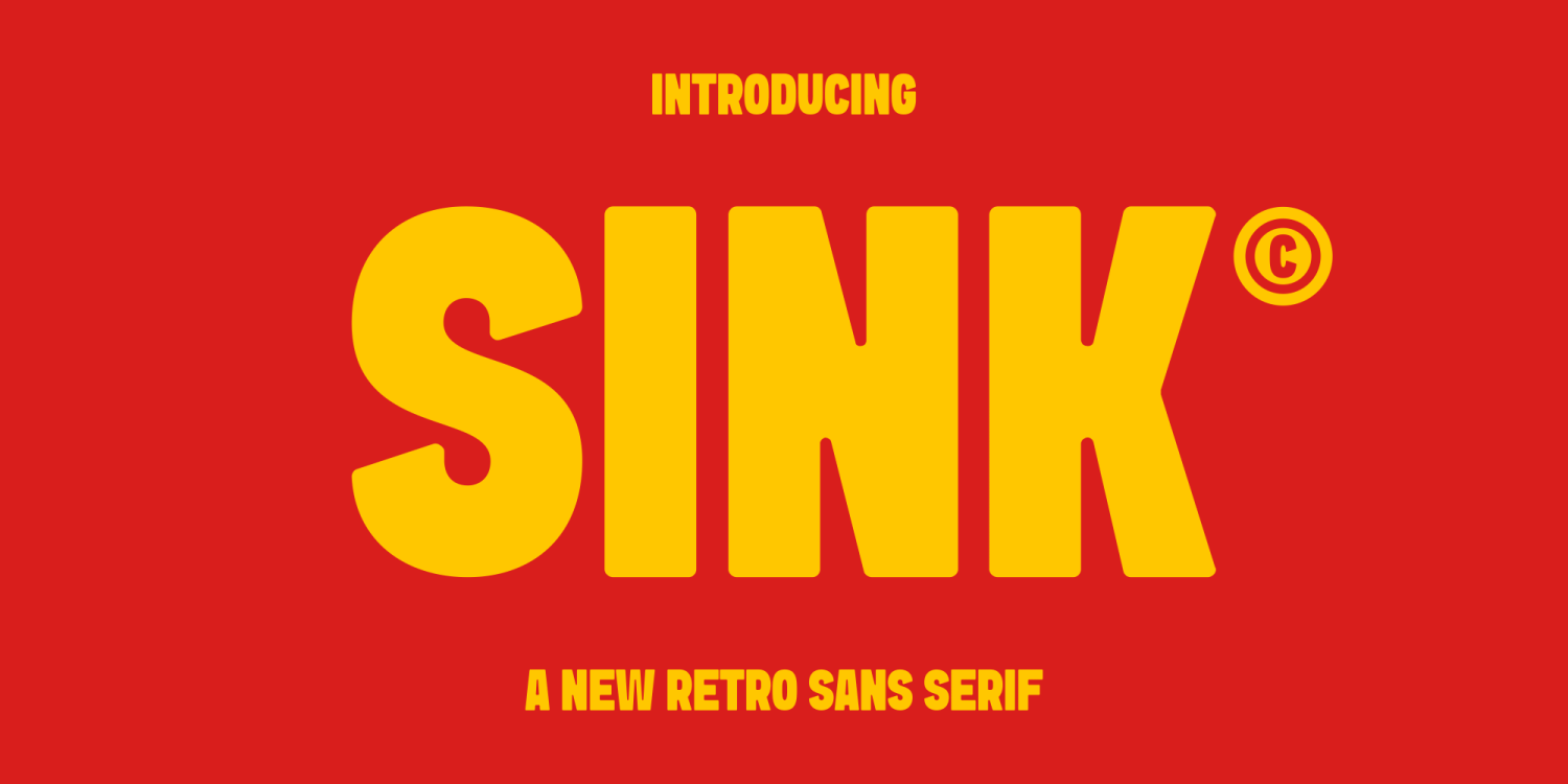 Sink Font Poster