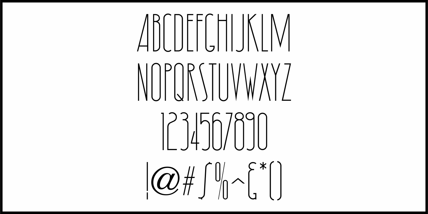 Deco Signage Font Poster #1