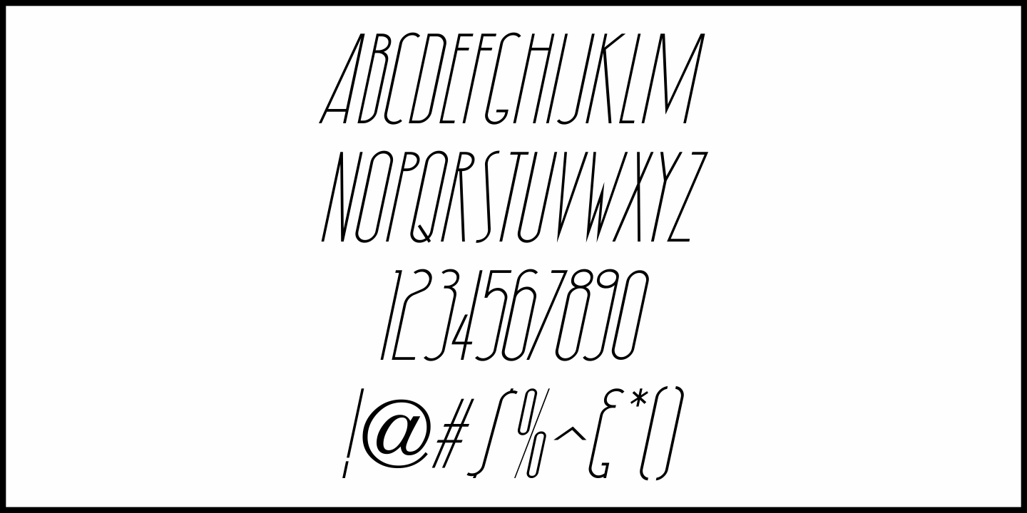 Deco Signage Font Poster #1