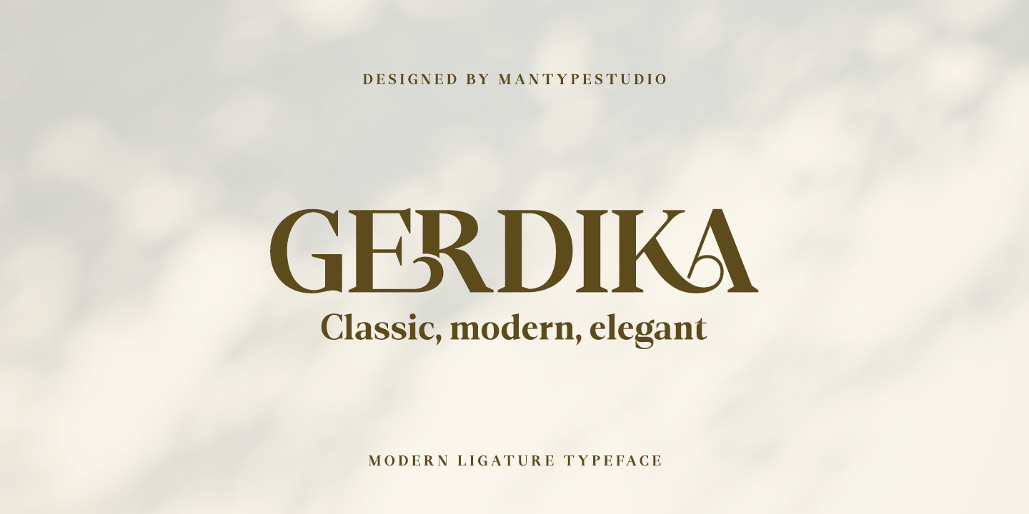 Gerdika Font Poster