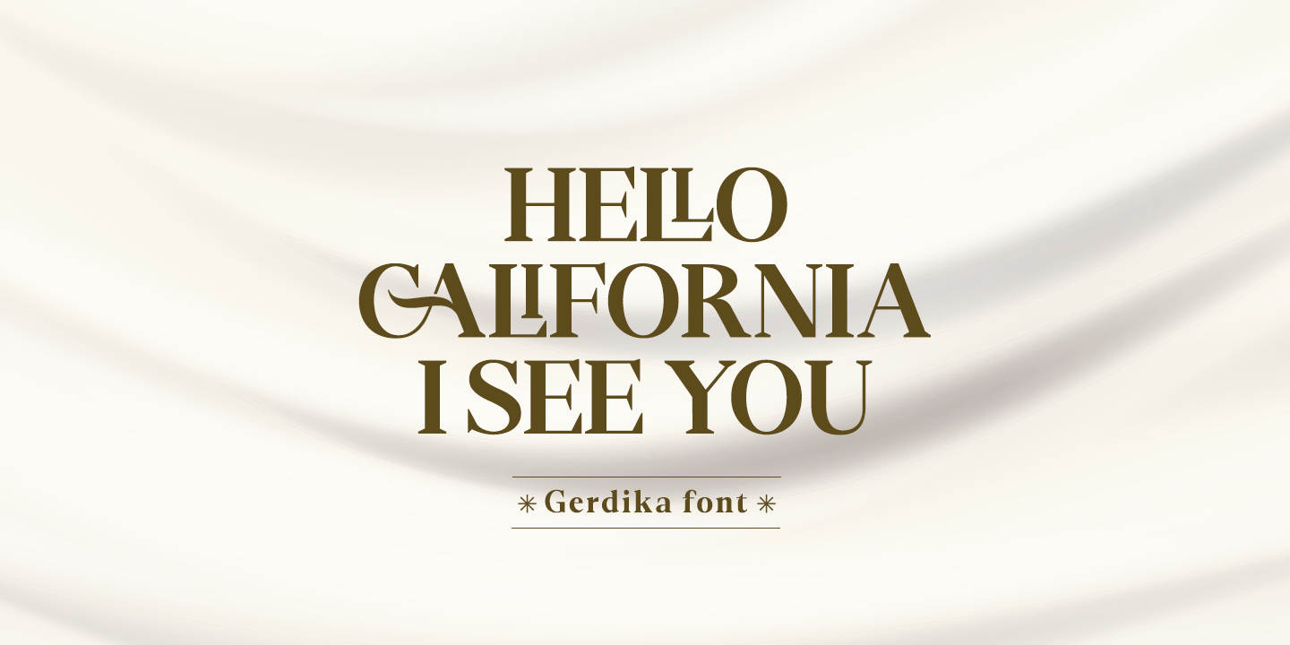 Gerdika Font Poster #1