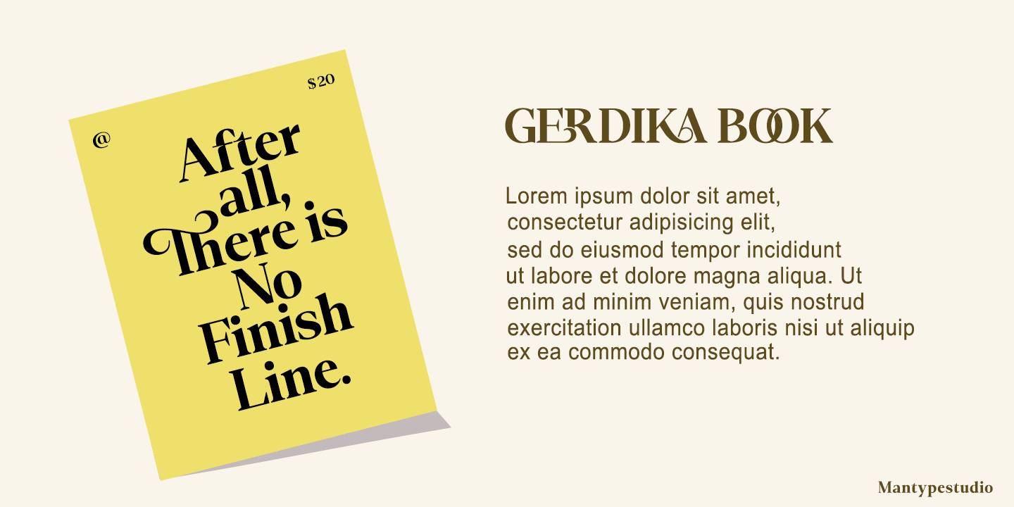 Gerdika Font Poster #1