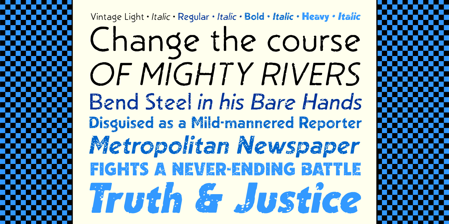 Single Bound Font Poster #1