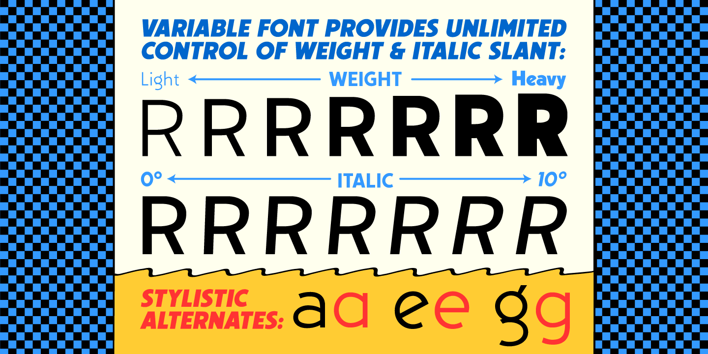 Single Bound Font Poster #1