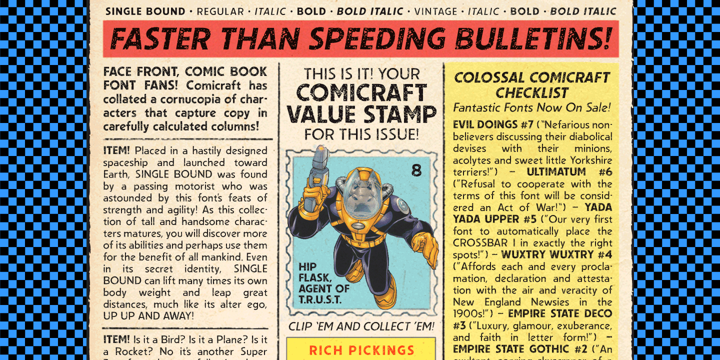 Single Bound Font Poster #1